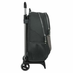 Mochila Escolar con Ruedas Real Madrid C.F. Gris 32 x 44 x 16 cm