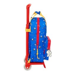 Mochila Escolar con Ruedas Mickey Mouse Clubhouse Good day Azul 20 x 28 x 8 cm