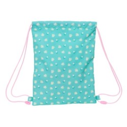 Bolsa Mochila con Cuerdas Peppa Pig Pretty flowers Amarillo Menta 26 x 34 x 1 cm