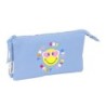 Portatodo Smiley Joyful Multicolor Azul claro 22 x 12 x 3 cm
