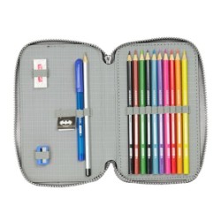 Plumier Doble Batman Game over Negro 12.5 x 19.5 x 4 cm Plumier Doble 29 Piezas