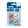 Set de Gomas de Borrar Milan 4 Piezas (25 Unidades)
