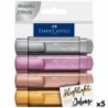 Set de Marcadores Fluorescentes Faber-Castell TEXTLINER 4 Piezas (5 Unidades)