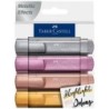 Set de Marcadores Fluorescentes Faber-Castell TEXTLINER 4 Piezas (5 Unidades)