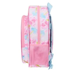 Mochila Escolar Barbie Painterly Rosa Azul cielo 26 x 34 x 11 cm