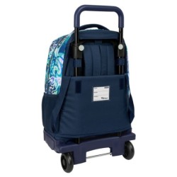 Mochila Escolar con Ruedas El Niño Kook Azul marino 33 x 45 x 22 cm