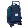 Mochila Escolar con Ruedas Benetton Damero Azul marino 33 x 45 x 22 cm