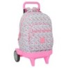 Mochila Escolar con Ruedas Moos Flores Multicolor 33 x 45 x 22 cm