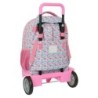 Mochila Escolar con Ruedas Moos Flores Multicolor 33 x 45 x 22 cm