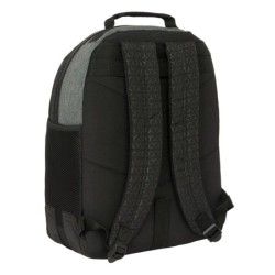 Mochila Escolar BlackFit8 Old school Negro Gris 32 x 42 x 15 cm