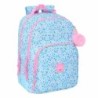 Mochila Escolar Vicky Martín Berrocal Paraíso Azul Rosa 32 x 42 x 15 cm