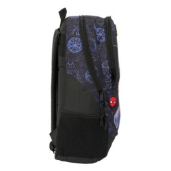 Mochila Escolar Spider-Man Attack Negro 32 x 44 x 16 cm