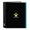 Carpeta de anillas Kelme Iron Negro A4 27 x 33 x 6 cm