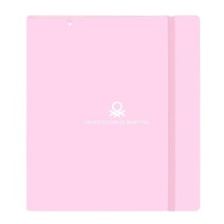 Carpeta de anillas Benetton Unique Rosa Turquesa 27 X 32 X 4 cm